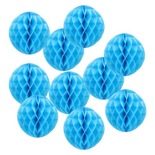 PATIKIL 15cm ハニカムボール ポンポンフラワーボール 10個パックパーティーハンギングペーパーフラワーボールデコレーション 誕生日 飾り付け 結婚式ホームバックドロップデコレーション スカイブルー画像