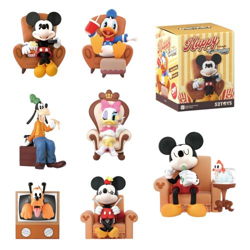 52TOYS BLINDBOX DISNEY MICKEY FRIENDS Happy Friends Gathering シリーズ ブラインドボックス トレーディングフィギュア コレクションフィギュア ミッキーマウス 塗装済み ガチャガチャ デスクトップデコレーション 人形 おもちゃ ディズニーアニメファン・子供・コレクタ画像