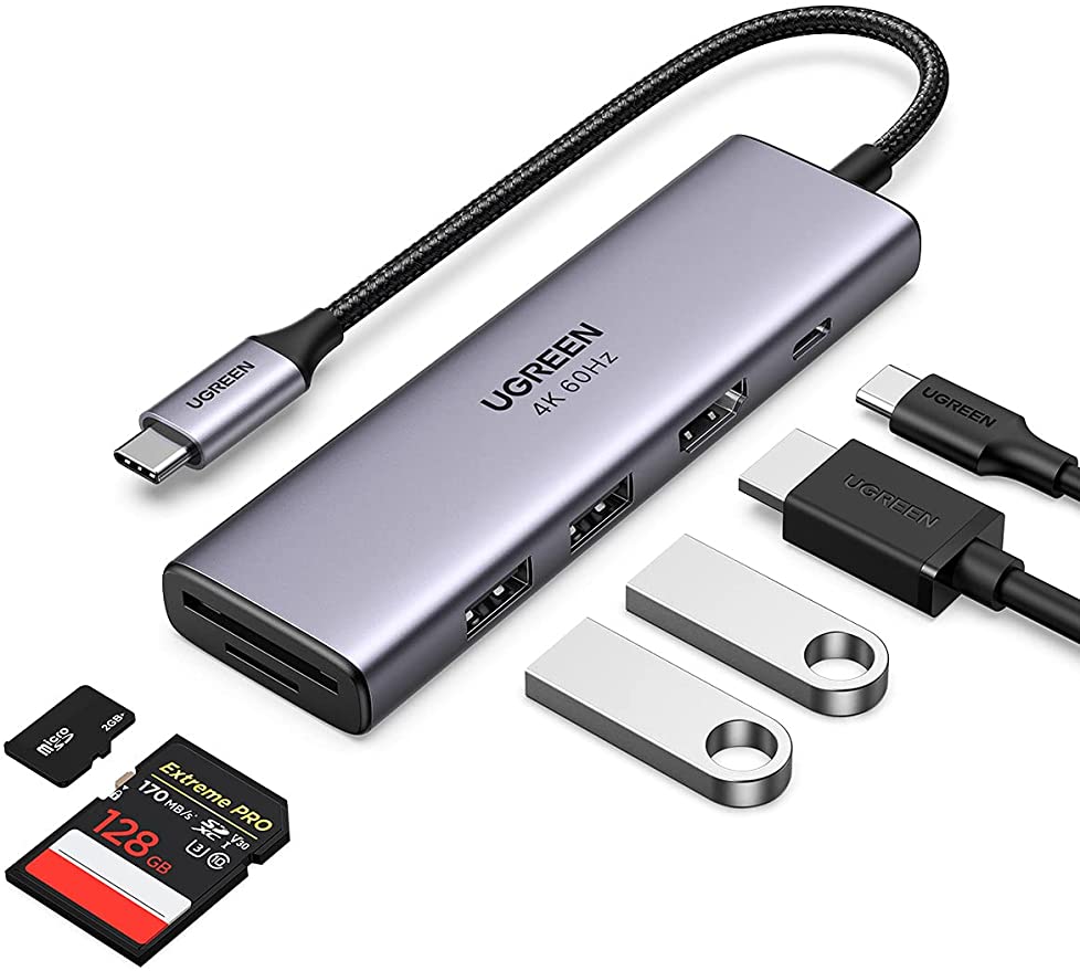 Ugreen Usb Cハブ 4k 60hz Hdmi出力 6 In 1 Type Cアダプター 4k Hdmi 100w Power Delivery 2 Usb 3 0ポート Sd Microsdカードリーダー Surface Dell Mac Fitzfishponds Com