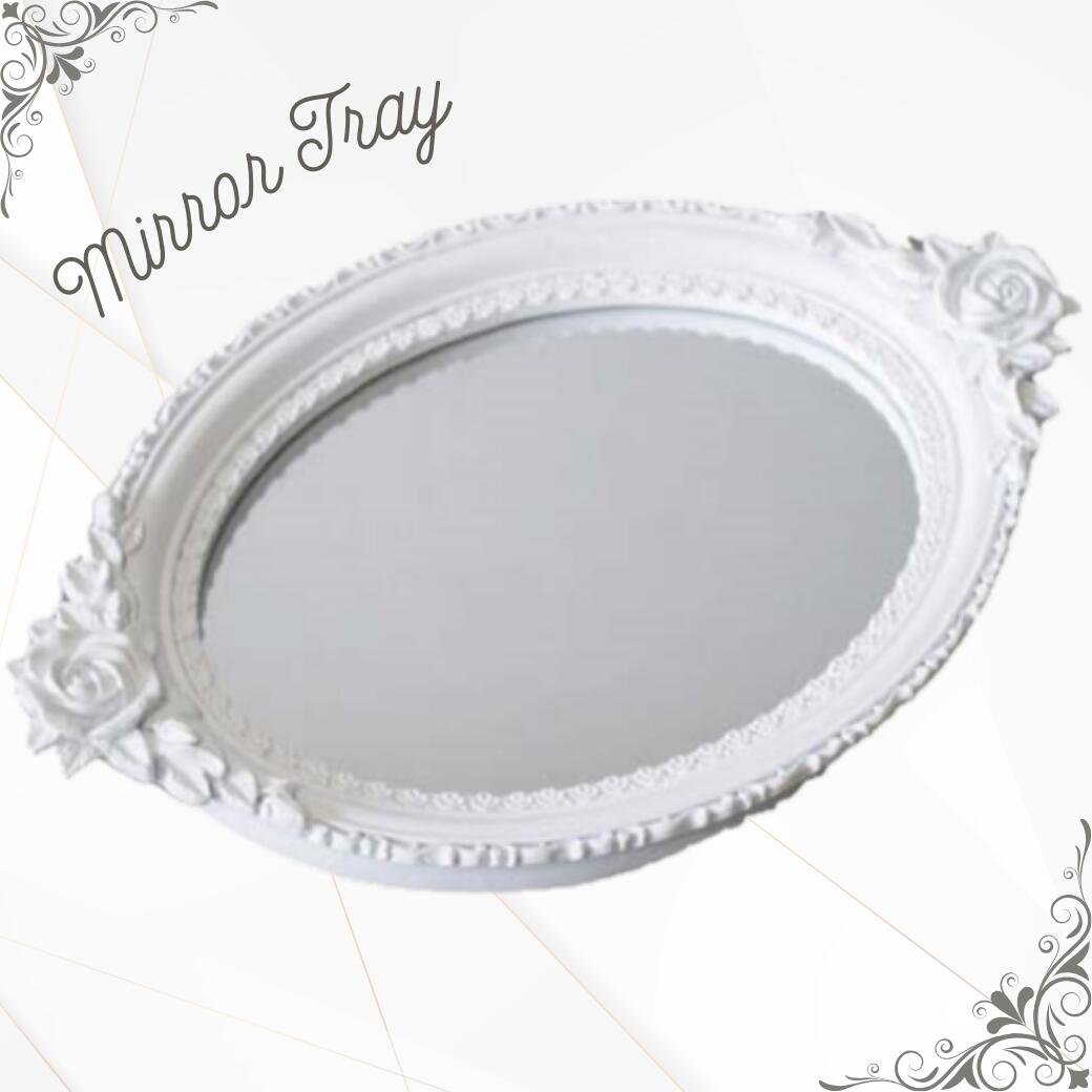 楽天市場】ミラートレイ トレイ 鏡 おしゃれ アクセサリートレイ 小物