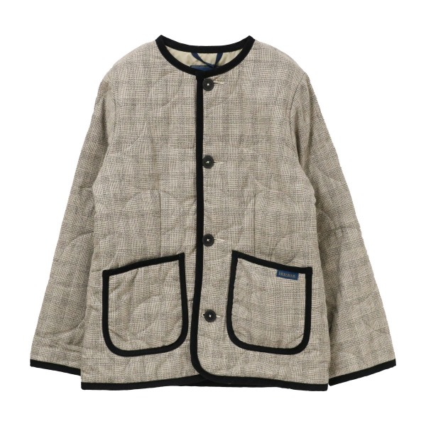 ボタン フロント コナード ジャケット ウィメンズ 【LAVENHAM|ラベンハム】 レディース アウター Button Front Cornard Jacket Womens 中綿 綿混 レイヤリング キルティング 軽量 ノーカラー ラブンスター イタリア製生地 英国製 2025-26AW 秋冬新作 洗濯機可