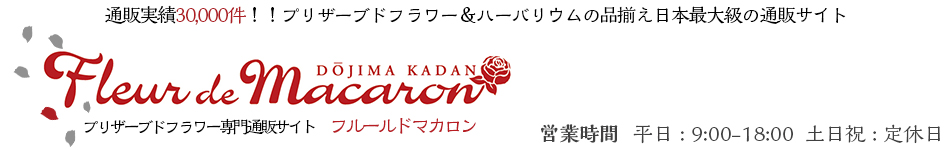 Fleur de macaron：販売実績30000個　プリザーブドフラワー専門店