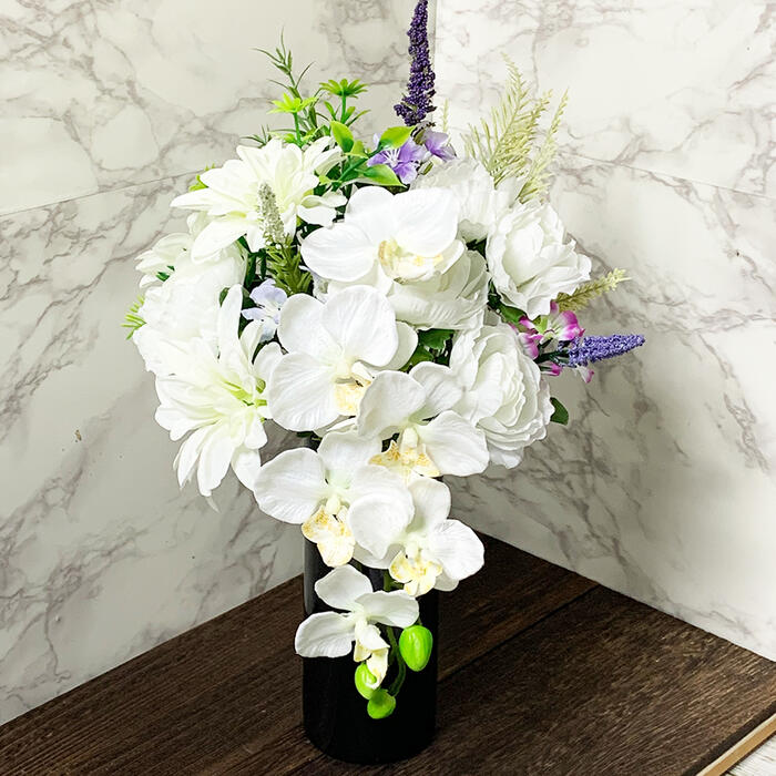 楽天市場】アーティフィシャルフラワー ゆり 百合の花 お供え 造花