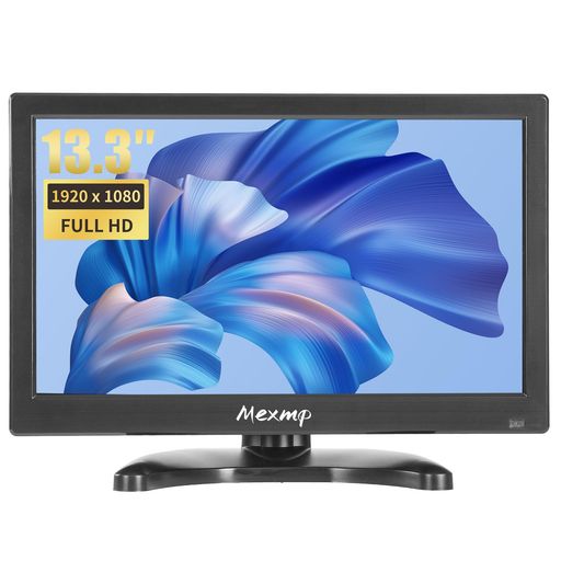 Mexmp 13.3インチ 小型IPSモニター FHD 1920x1080 60Hz 16:9 BNC/VGA/AV入力 内蔵スピーカー対応 CCTV防犯カメラ DVR PC Raspberry Pi用|fleurette