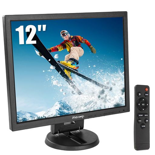 Mexmp 12in TFT液晶 監督すること写真機用管する 800x600 4:3 HDMI/VGA/AV/BNC/MIC USB界面 遠隔操作付 内蔵金棒引き 防犯写真機監督すること用