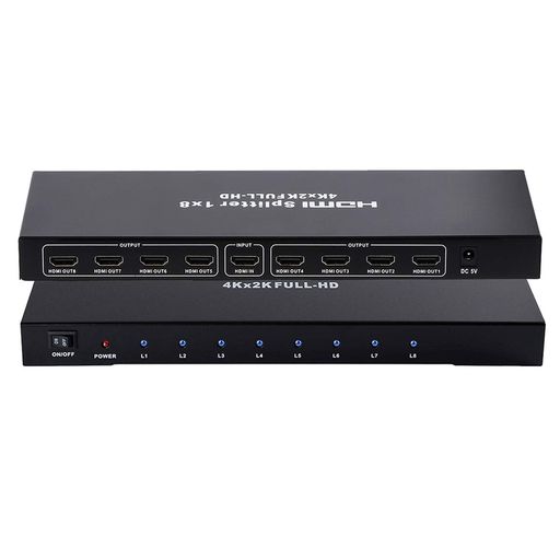 J-Wonlyus HDMI 分かち合う器 4Kx2K 30サイクル 1インプット 8最終生産物 3D 2160P HDMI1.4b HDCP 1.4 hdmi スプリッター 行列 セレクター 高品位テレビ/Blu-Ray ヴィデオディスク/ なおなお書き2/ なおなお書き3/ なおなお書き4/ マイコン 相応う