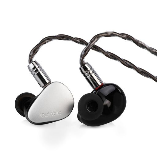 LINSOUL Kiwi Ears Quintet ハイブリッド型 (1基DLCダイナミック+2基BA+1基PZT+1基平面駆動(MPT)) HIFIハイエンドイヤフォン 3.5mmジャック 重低音 シルバー カナル型 小型 軽量 防水|fleurette