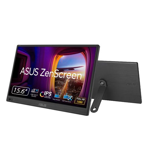 ASUS携帯型管する/ZenScreenMB169CK-J/携帯型USB管する-15.6in/盛りだくさん固定ディスク/IPS/デュアルUSBType-C/フリッカーフリー/青みともし火助け出す役立つこと/ノングレアパネル/