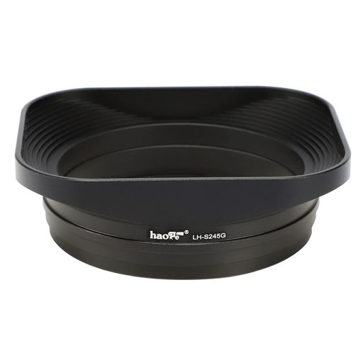 Haogeレンズフードメタルスクエアバヨネットにとってに当て嵌めるSonyFE40mmF2.5GFE50mmF2.5GFE24mmF2.8GRX1RIIIM3RX1RRX1RIIR3rx1m2