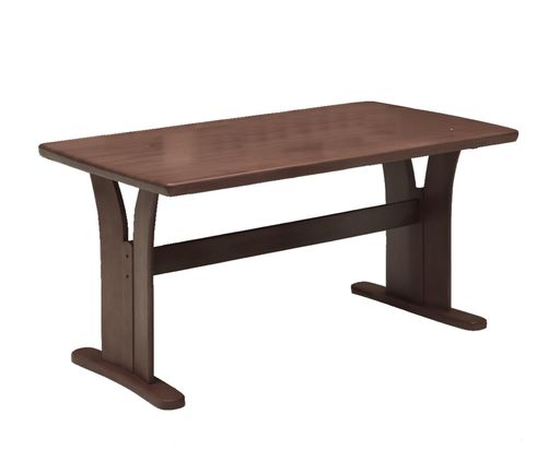 ダイニングテーブル 単品 リビングテーブル 食卓テーブル 幅141x奥行80x高さ70cm ブラウン 462447|fleurette
