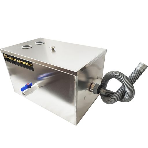グリーストラップSUS304ステンレス製油水分離器キッチン流し台排水用シンク下設置型グリース阻集器自宅用業務用(500*300*300)