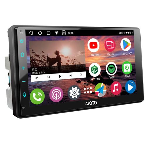 [4GLTE]ATOTOZONEA62DINAndroidナビ8コア4GBRAM+64GBROM大容量、7インチQLEDディスプレイオーディオ、アンドロイドナビ、ワイヤレスCarPlay/Android