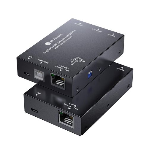AV Access 4K HDMI KVMエクステンダー USB押しひろげる Cat6/6A/7相応う 最大限度70m 4K@60サイクル HDR10 HDCP2.3 双方向PoC EDID積み上げる 超薄型 送受信機仕掛ける お役目用・監督すること・バス発着場向け(4KEX70-USB)