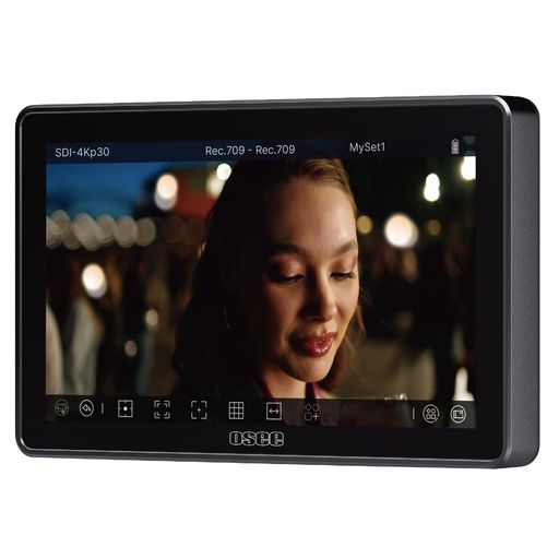 OseeG7Pro写真機管する7inタッチスクリーンビデオモニター、3000NitsHDR3G-SDI活動の領域管する、写真機抑えつける、タッチフォーカスDSLR管する3G-SDI4KHDMI入出力