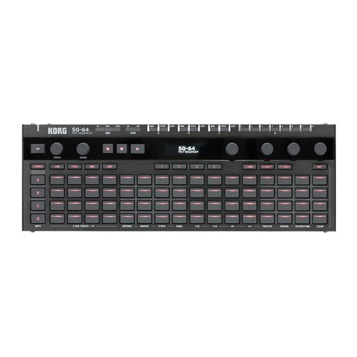 KORGポリフォニックステップシーケンサーSQ-64あらゆる機器を自在に操作豊富な接続端子音楽制作ライブに最適