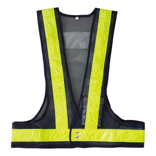 楽天市場】LED内蔵ベスト 紺メッシュ地/白反射/LED発色赤 反射幅70mm