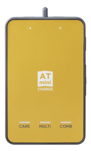 ATmini CHARGE(黄色ゴールド) ATmini史上最小限度 軽さ マイクロカレント パウダーコンパクト 携帯型 運動競技 腕力 寐る時