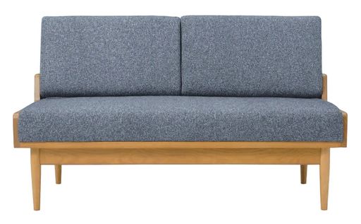 北欧風デザインソファポポルソファグレー[光製作所]W125D73.5H75SH37 インテリア・寝具・収納-ソファ