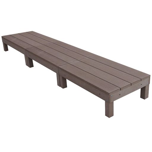 アイガーデン(igarden) アイウッドデッキ60系 ダークブラウン 幅900mm x 奥行598mm x 高さ280mm 3点セット i10368_3d60_db｜fleurette