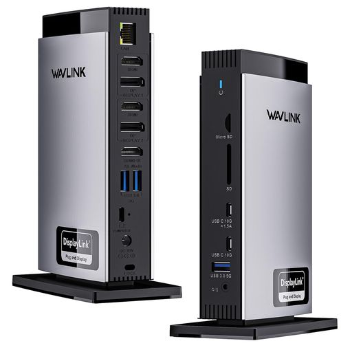 WAVLINKDisplayLink相応うユニバーサルドッキングステーション|トリプル4K相応うUSB-C/USB3.0万覚え帳パソコン用|M1/M2/M3