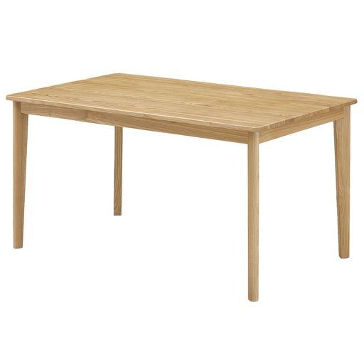 ダイニングテーブル 単品 リビングテーブル 食卓テーブル 幅135x奥行80x高さ70cm ナチュラル 462466|fleurette
