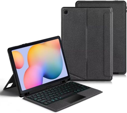 縦/横置き対応TabS6Lite10.4インチキーボードケースタッチパッドバックライト付きマグネット式ケース分離式TabS6Lite10.4インチキーボードケース角度を自由に変更ケース磁気吸着トラックパッ…