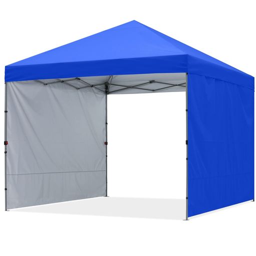 ABCCANOPYワンタッチテントタープテント3mx3m2.5mx2.5m簡易テント大型サイドシート2枚センターロック三段階調節耐水UVカット日除け遮熱紫外線カット耐風性組立簡単キャスターバッグ付き(2.5M/…
