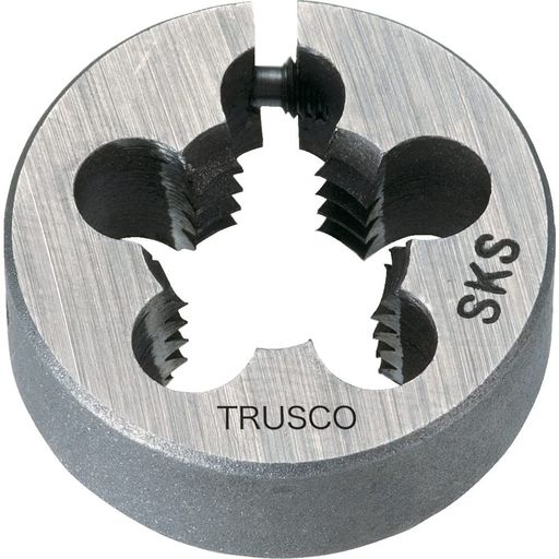 トラスコ中山(TRUSCO)左・アジャスタブル丸ダイス38径M16x2.0(SKS)LT38D-16X2.0