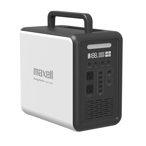 マクセル(maxell)携帯型ワット数「EnergyStation(活動力ステイション)」防災製点数とき勧める品再利用能力のある蓄電池電気容量1000Wh通り手形スルー役立つこと座標軸明るさ合わせるLEDダイアログボックスMES-TR1000C