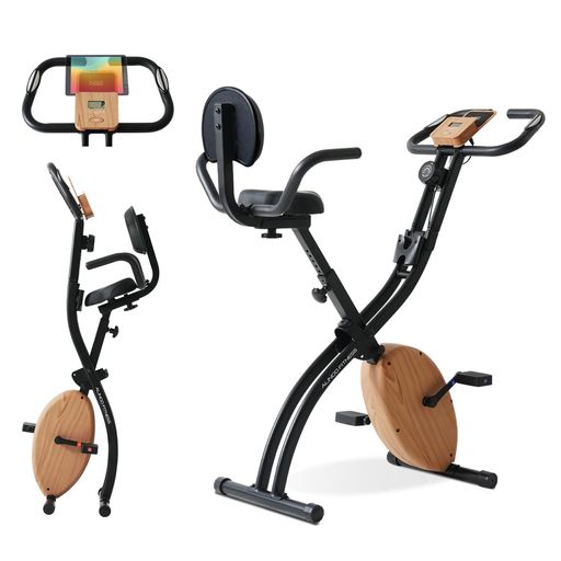 アルインコ(ALINCO)フィットネスバイクエアロバイク背もたれシートサイドハンドル幅広い身長に対応大型サドル折り畳み8段階負荷タブレットトレー付静音スキャン機能心拍数測定トレーニ…