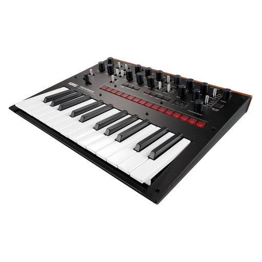 KORGモノフォニックアナログシンセサイザーmonologueBKモノローグブラック25鍵16ステップシーケンサーオシロスコープ搭載電池駆動軽量持ち運びに最適