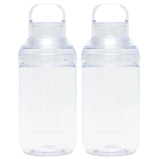 ウィルマックス(Wilmax)エンバランスオンザゴーボトル[ONTHEGOBOTTLE]クリア700ml2個セット持ち手付き日本製T22546