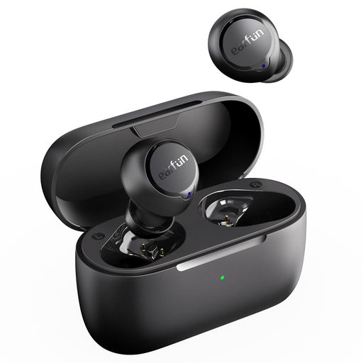 【VGP2023金賞】EarFunFree2SBluetooth5.2ワイヤレスイヤホン/重低音/4マイクでクリア通話/7mm複合膜ダイナミックドライバー/超低遅延モード/専用アプリ対応/ワイヤレス充電/最大30時間再生/IPX7防水