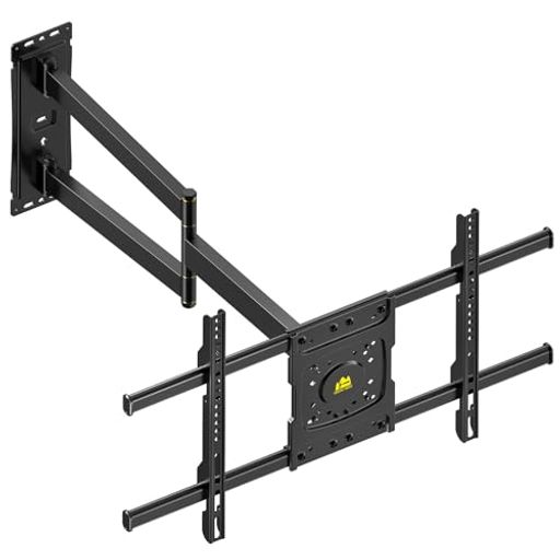 FORGINGMOUNTテレビ受像機飾りつけ金具32-70型相応う飾りつけテレビ受像機金具耐荷重45kg83.8珊ロングアームフルモーション式前後\u0026働き掛ける\u0026上下多角度調節するVESA600x400粍までテレビ受像機かべかけ金具気泡管水準器器/ベルクロタイ付き添い人