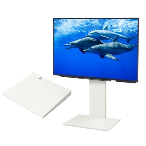 EQUALSイコールズテレビ台壁寄せテレビスタンドWALLV2ロータイプ(2020モデル)+棚板ラージサイズセット32型～60型対応サテンホワイト(棚板:サテンホワイト)