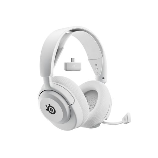 SteelSeriesワイヤレスゲーミングヘッドセットArctisNova5Pwhiteモンスターハンターワイルズに最適なイコライザー設定ヘッドホン軽量無線ワイヤレスPlayStation用急速充電60時間連続使用可能