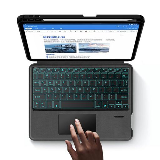 iPad2022第10世代キーボードケース一体型トラックパッド付きバックライト付きアイパッドiPad1010.9インチキーボード付きケースタッチパッド付きビジネス