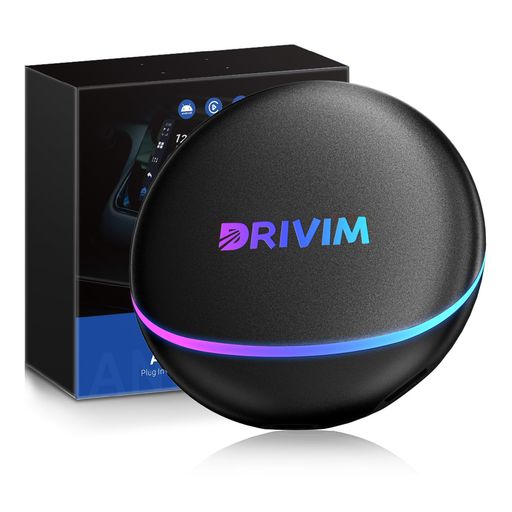 DRIVIMCarPlayAIBoxAndroid【後部座席モニター対応】HDMI出力カーナビでYouTubeNetflixHuluなど動画視聴可能GPS内蔵画面2分割表示ワイヤレスCarPlay/AndroidAuto