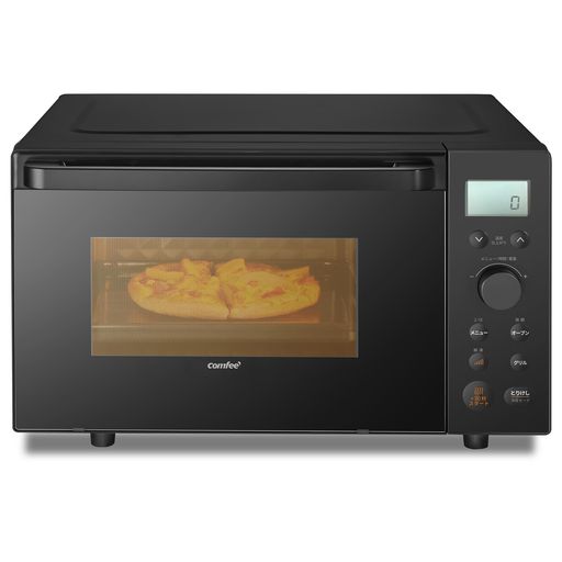 コンフィー(COMFEE&rsquo;) オーブンレンジ 18L フラットテーブル 縦開き 自動メニュー18種類 全国対応 電子レンジ オーブン機能付き~250&deg;C温度調整 角皿式スチーム レンジ出力650W/500W トースト・&hellip;｜fleurette