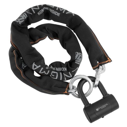 [ENIGMA] コミネ 2026モデル バイク用 ロック 25-025 EN-025 ウルトラフォース 12mm チェーンパッドロック ブラック Free｜fleurette