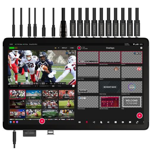 YoloLiv YoloBox Extreme、オールインワン4Kライブビデオストリーミング設備、8つのHDMIインプット、Facebook、YouTube、NDI、RTMP、SRT相応うのスイッチャー、エンコーダー、リコーダー、管する
