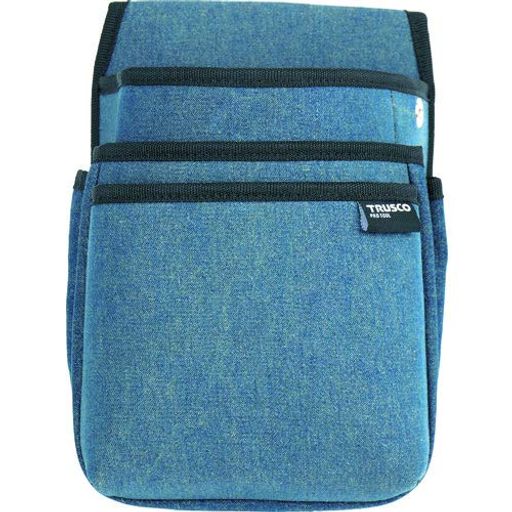 TRUSCO(トラスコ)ジーンズ腰袋中型3段青碧TDC-T102x10個【容れもの売りわたす】