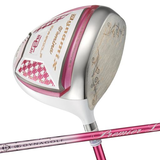 ダイナゴルフルール適合ダイナミクスフェミーナドライバープレミアライトレディシャフト仕様13.5度Lゴルフプライド25gグリップ装着