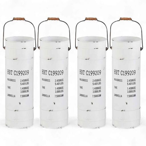 匠美風Select傘立て4個セットホワイト素材アイアンφ18.5x56(取っ手部分含まず)cmPNO.625868