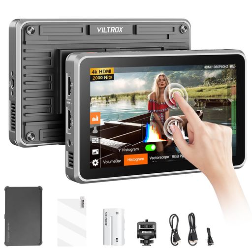 VILTROX DC-X2 カメラ フィールドモニター 6インチ Amazon | VILTROX DC-X2 6インチ 2000nits タッチスクリーン カメラ