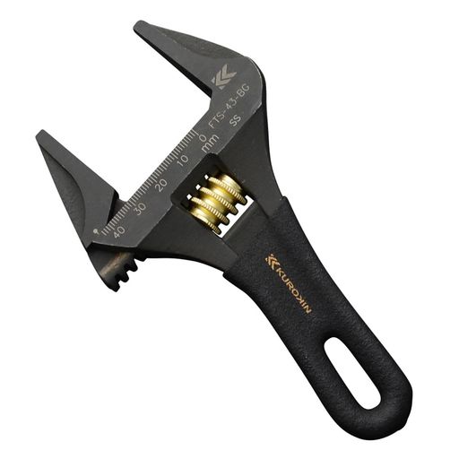 フジ矢(Fujiya)ライトショートモンキーギザなし黒金全長152mm最大開口43mmFTS-43-BG