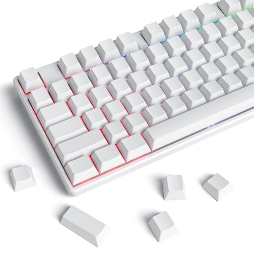 楽天市場】132 キー透明なキーキャップバックライトPC素材キーキャップ