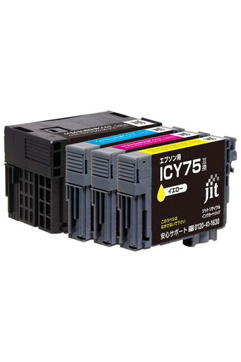 ジットエプソン(EPSON)IC4CL75対応4色パックリサイクルインク日本製JIT-NE754P