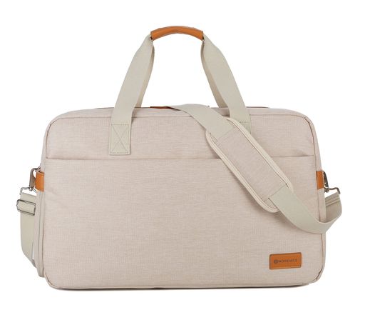 Nordace Siena Weekender スマートダッフルバッグ USB充電ポート付き 防水 トラベルゲッタウェイダッフルバッグ, ベージュ, 32L, 忙しいライフスタイルにインスパイアされています &ndash;｜fleurette