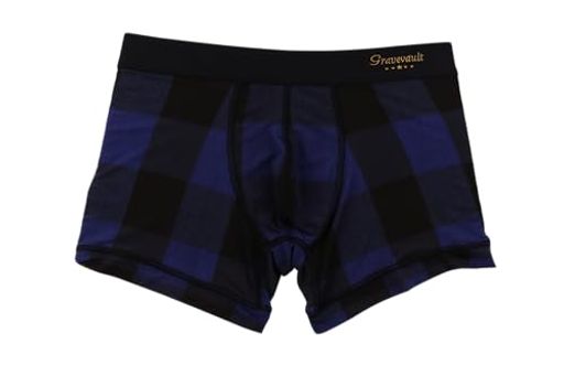 [グレイブボールト]ボクサーブリーフBuffalocheckShortBOXERメンズブルー